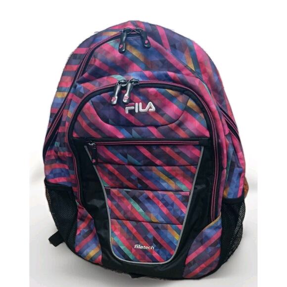 Fila Laptop Backpack Filatech ARGUS III Digital Stripe Padded Adjustable - Picture 1 of 9